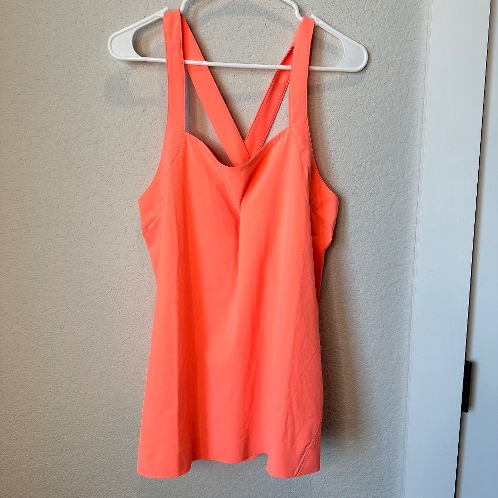 Athleta Orange Lightweight Tank Top Size XL